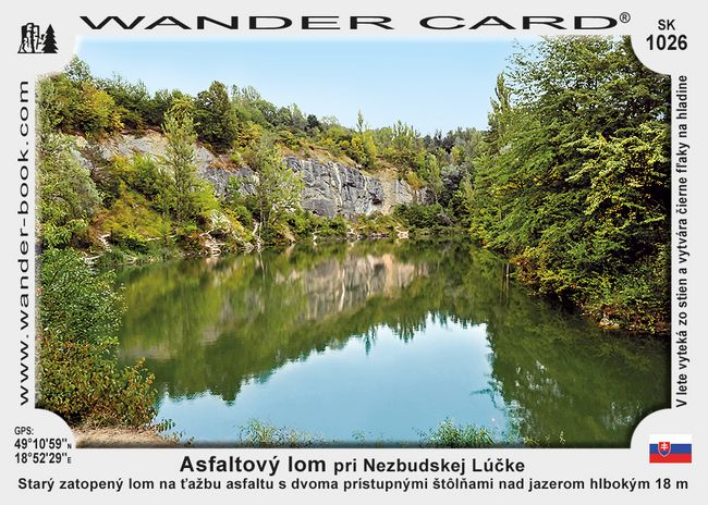 Asfaltové jazero pri Nezbudskej Lúčke