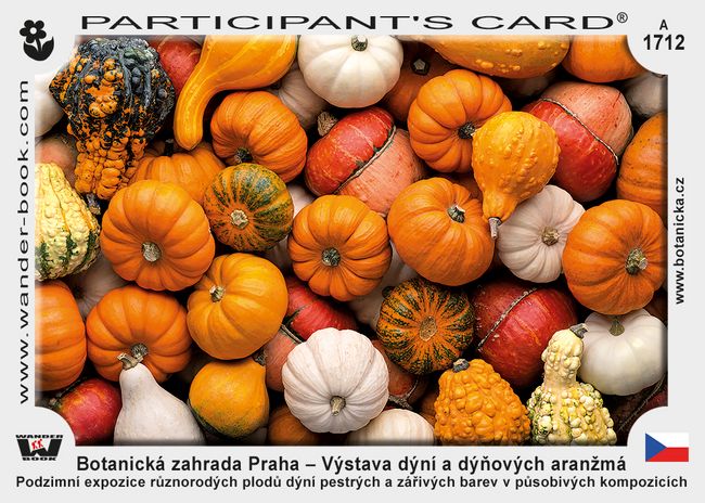 Botanická zahrada Praha – Výstava dýní a dýňových aranžmá