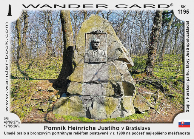 Pomník Heinricha Justiho v Bratislave
