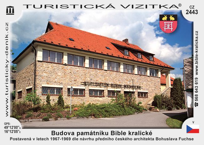Budova památníku Bible kralické