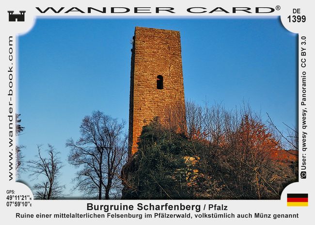 Burgruine Scharfenberg / Pfalz