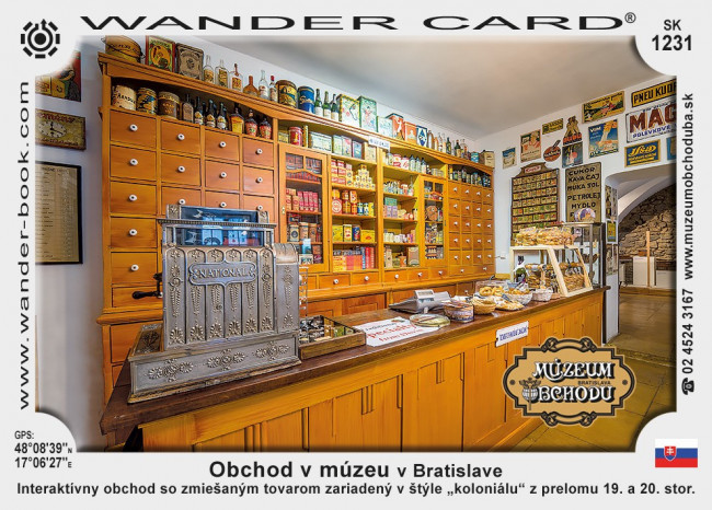 Obchod v múzeu v Bratislave