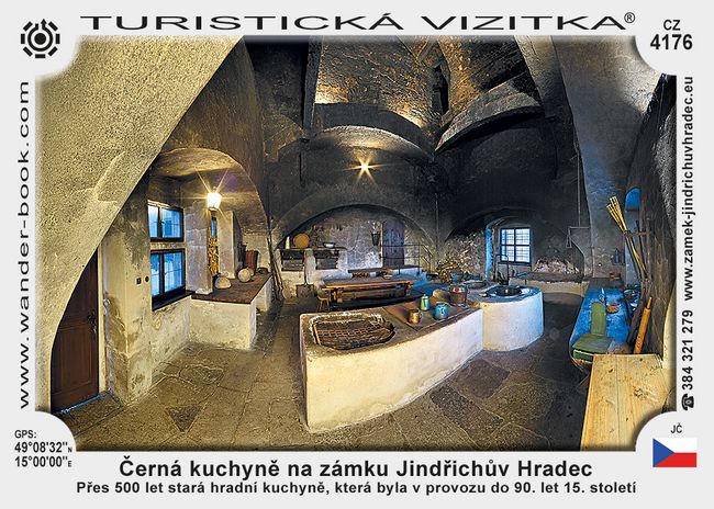 Černá kuchyně na zámku Jindřichův Hradec
