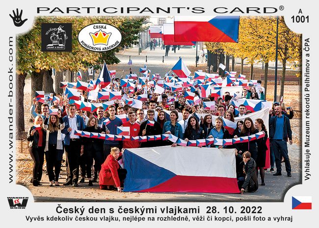 Český den s českými vlajkami  28. 10. 2022