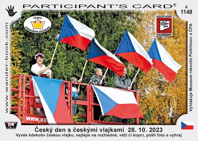 Český den s českými vlajkami  28. 10. 2023