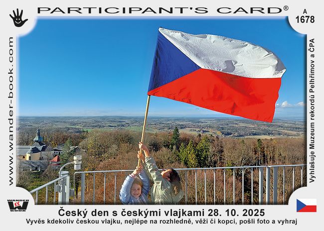 Český den s českými vlajkami 28. 10. 2025