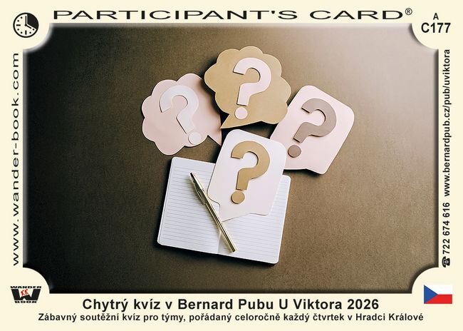 Chytrý kvíz v Bernard Pubu U Viktora 2026