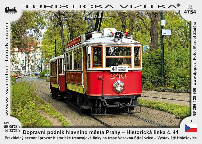 Dopravní podnik hlavního města Prahy – Historická linka č. 41