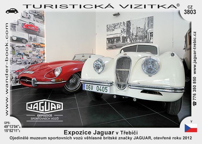 Expozice Jaguar v Třebíči