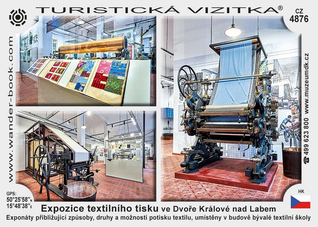Expozice textilního tisku ve Dvoře Králové nad Labem