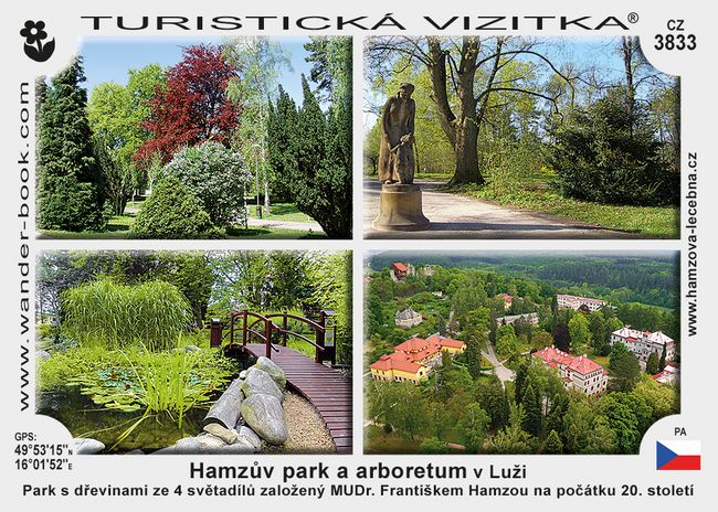 Hamzův park a arboretum v Luži