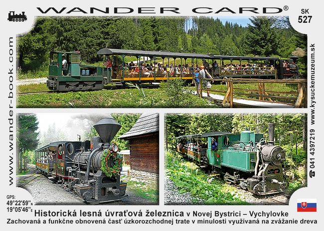 Historická lesná úvraťová železnica v Novej Bystrici – Vychylovke