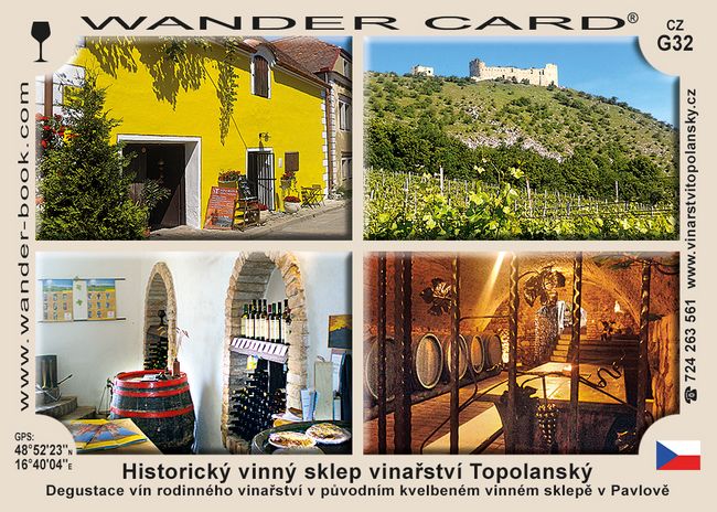 Historický vinný sklep vinařství Topolanský