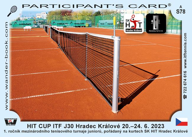 HIT CUP ITF J30 Hradec Králové 20.–24. 6. 2023