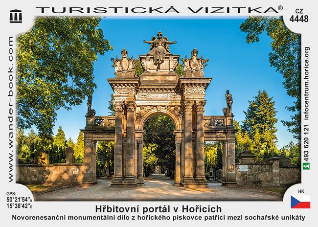 Hřbitovní portál v Hořicích