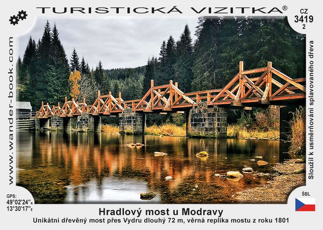 Hradlový most u Modravy