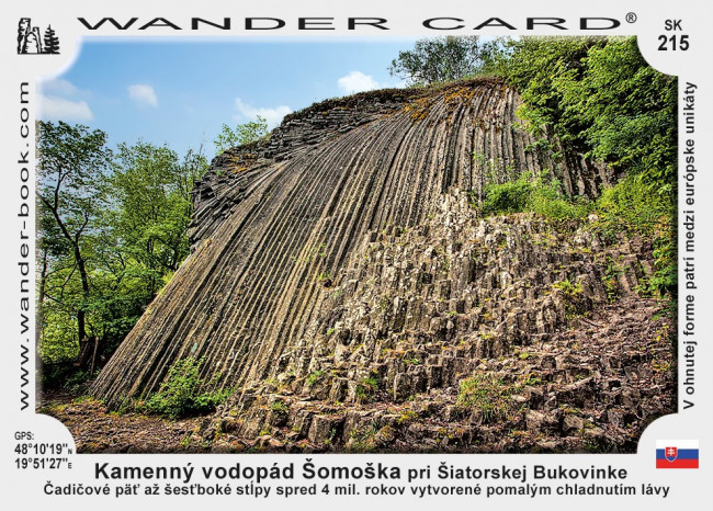 Kamenný vodopád Šomoška pri Šiatorskej Bukovinke
