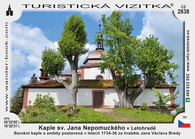 Kaple sv. J. Nepomuckého v Letohradě