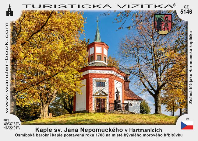Kaple sv. Jana Nepomuckého v Hartmanicích