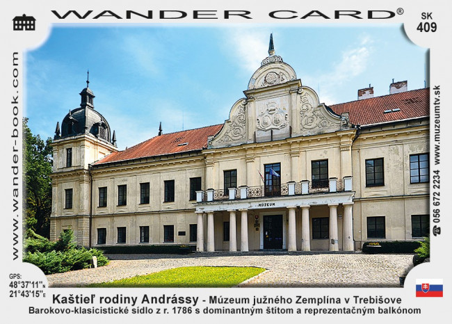 Kaštieľ rodiny Andrássy - Múzeum južného Zemplína v Trebišove