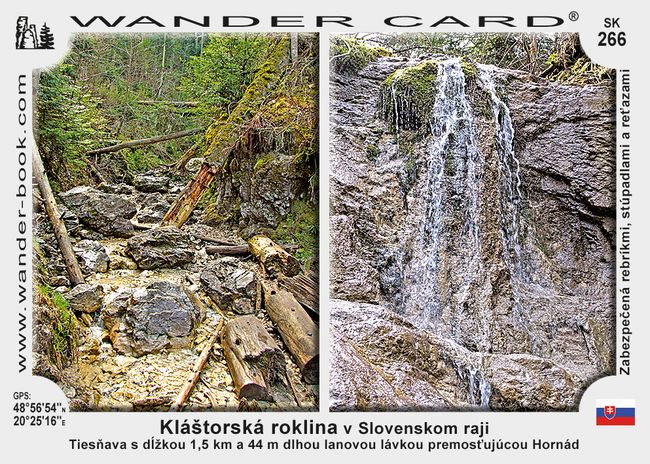 Kláštorská roklina v Slovenskom raji