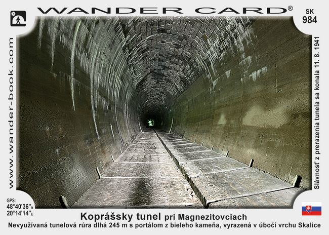 Koprášsky tunel pri Magnezitovciach