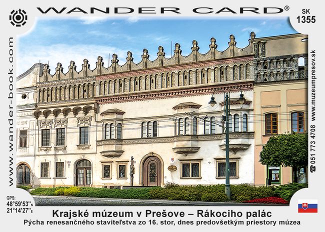 Krajské múzeum v Prešove – Rákociho palác