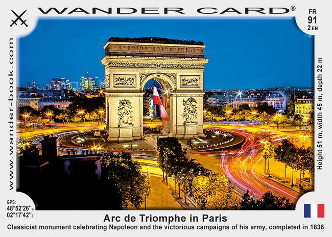 L’Arc de Triomphe à Paris