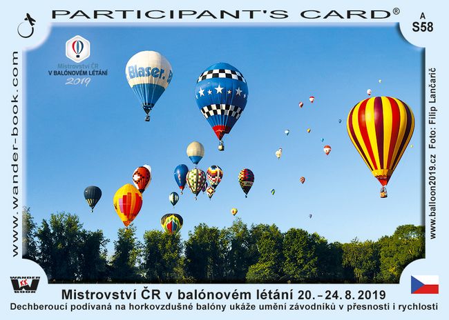 Mistrovství ČR v balónovém létání 20. – 24. 8. 2019