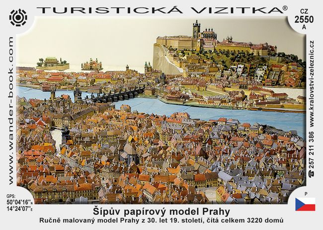 Model Prahy - interak. a Šípův papírový