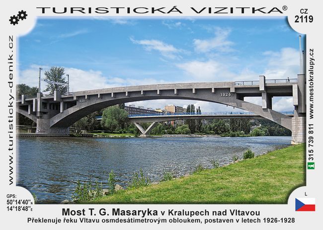 Most T. G. M.  v Kralupech nad Vltavou