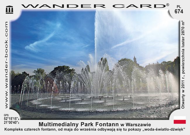 Multimedialny Park Fontann w Warszawie