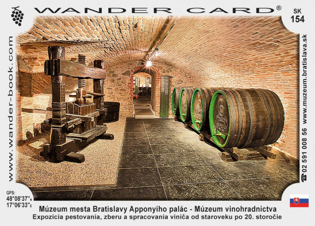 Múzeum mesta Bratislavy Apponyiho palác – Múzeum vinohradníctva