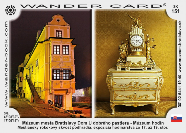 Múzeum mesta Bratislavy Dom U dobrého pastiera – Múzeum hodín