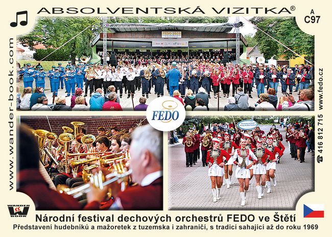 Národní festival dechových orchestrů FEDO ve Štětí