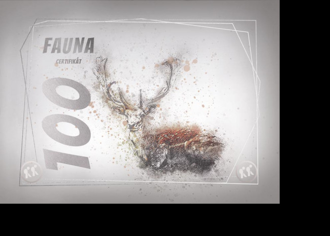 Certifikát - Fauna 100