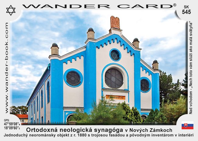 Ortodoxná neologická synagóga v Nových Zámkoch