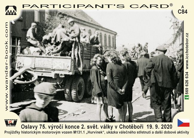 Oslavy 75. výročí konce 2. svět. války v Chotěboři  19. 9. 2020