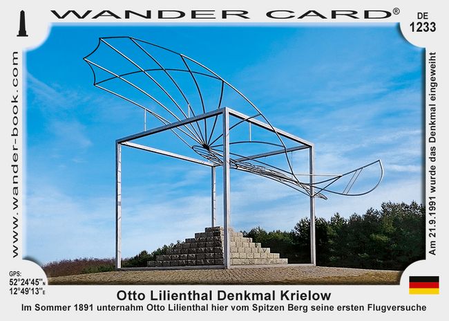Otto Lilienthal Denkmal Krielow