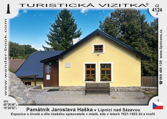 Památník Jaroslava Haška v Lipnici nad Sázavou