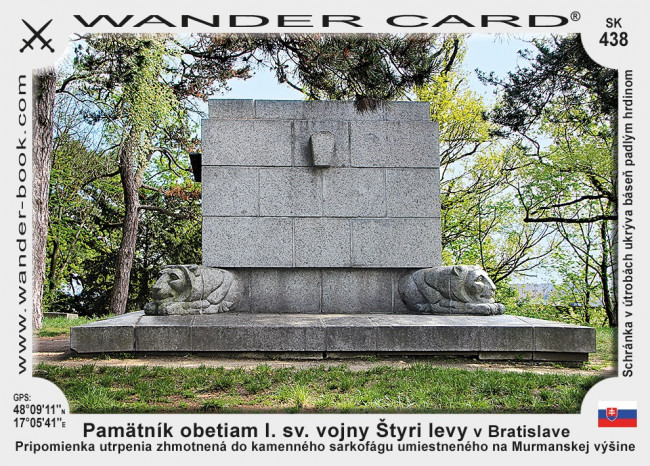 Pamätník obetiam I. sv. vojny Štyri levy v Bratislave