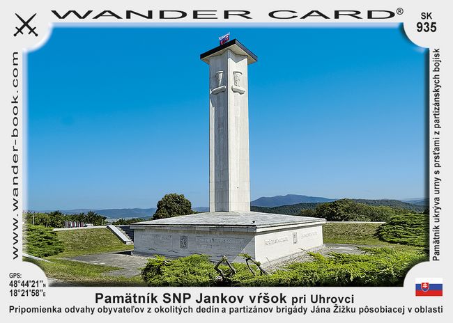 Pamätník SNP Jankov vŕšok pri Uhrovci