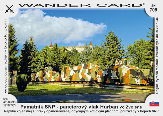 Pamätník SNP - pancierový vlak Hurban vo Zvolene