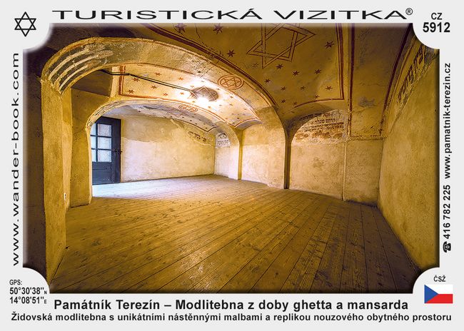 Památník Terezín – Modlitebna z doby ghetta a mansarda