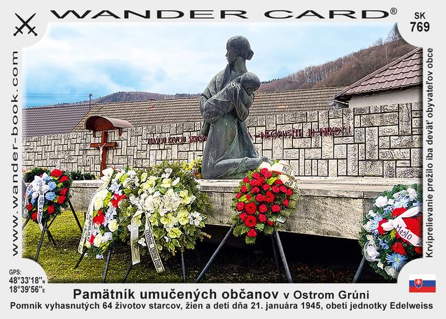 Pamätník umučených občanov v Ostrom Grúni