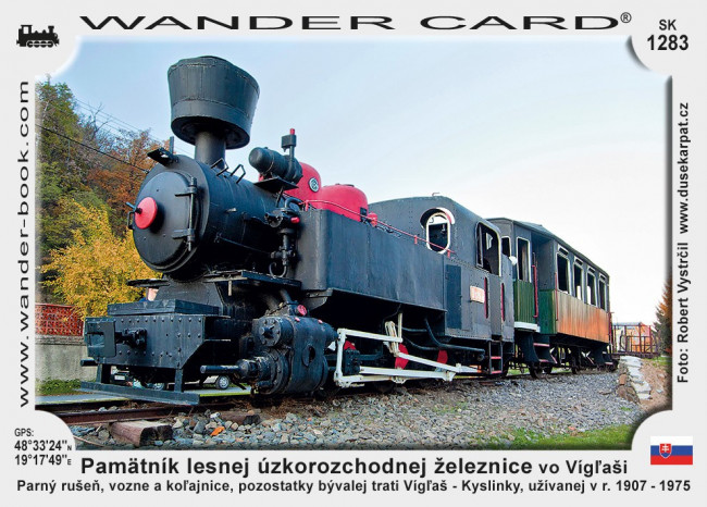 Pamätník úzkorozchodnej lesnej železnice vo Vígľaši