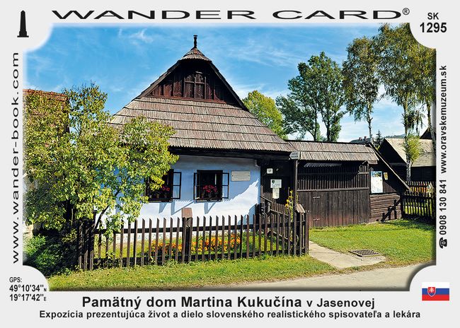 Pamätný dom Martina Kukučína v Jasenovej