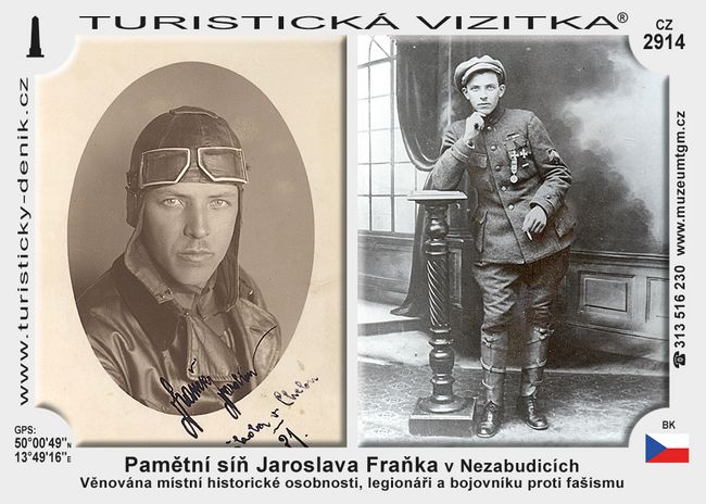 Pamětní síň Jaroslava Fraňka v Nezabudicích