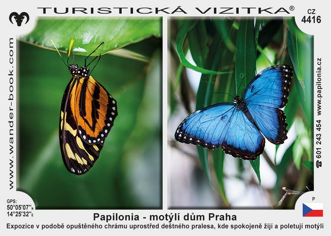 Papilonia - motýlí dům Praha