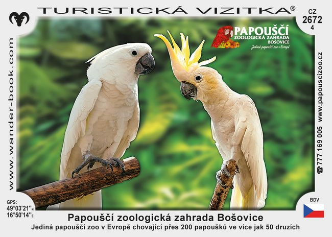 Papouščí zoologická zahrada Bošovice